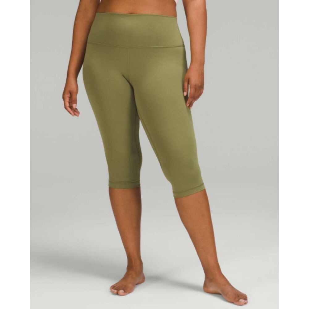 Lululemon Align High-Rise Crop 17", Bronze Green, Size 0, W6BR2S